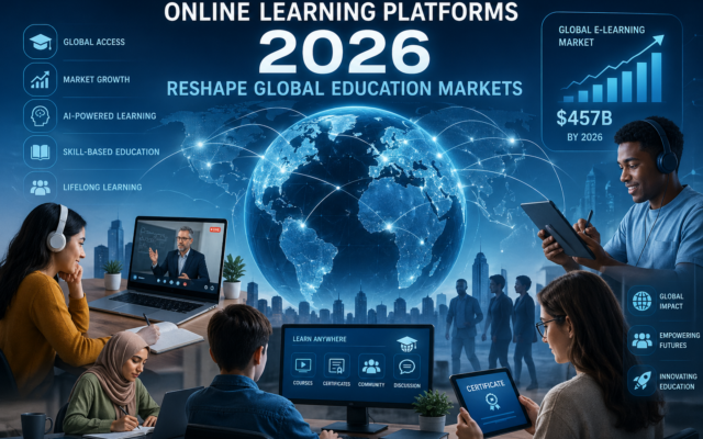 online learning platforms 2026 reshape global education markets