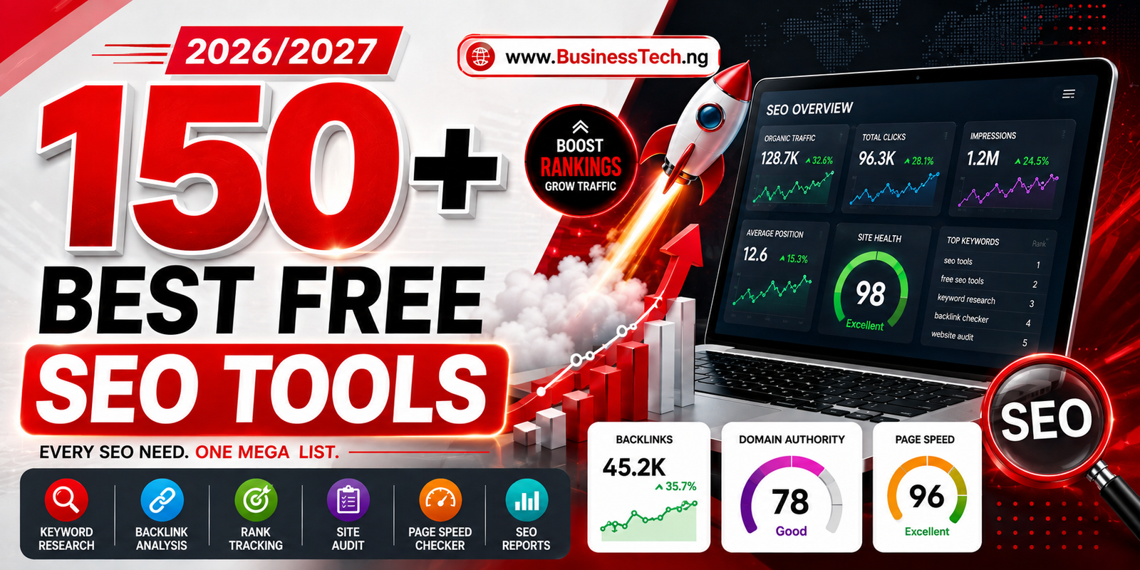 150+ Best Free SEO Tools in 2026/2027 AI Search Visibility & Organic Traffic Growth