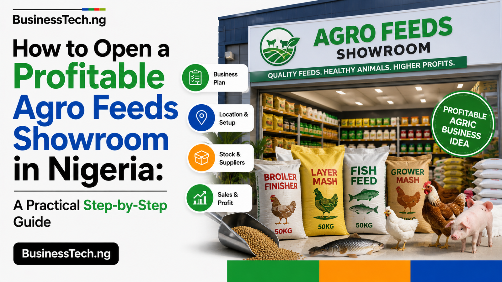 How to Open a Profitable Agro Feeds Showroom in Nigeria: A Practical Step-by-Step Guide