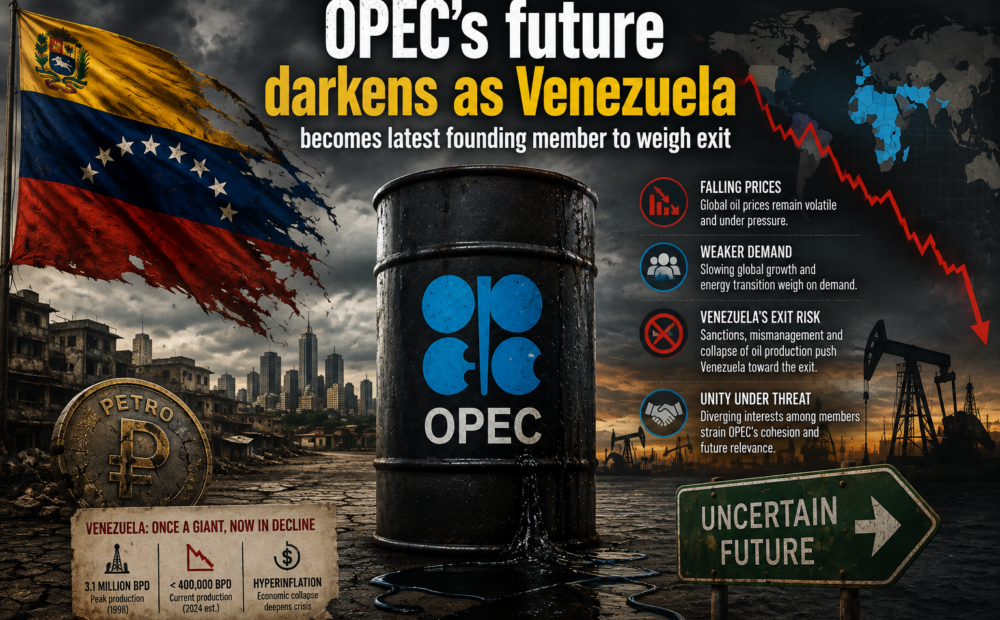 OPEC's Future Darkens as Venezuela Becomes Latest Founding Member to Weigh Exit