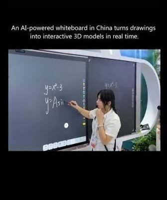 China's Viral AI Blackboard Lets Kids Watch Their Sketches Turn Into 3D Models in Real Time