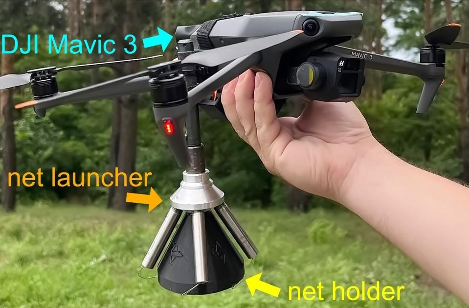 China's NEXWISE Develops a Modular Net Launcher That Lets Police Capture Suspects From Robot Dogs and Drones Without Firing a Shot