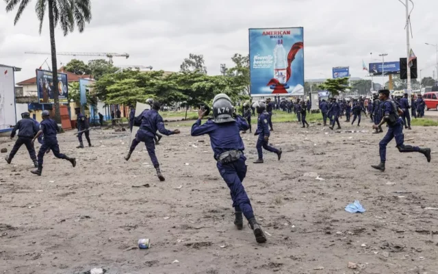 DRC Police Fire Tear Gas and Warning Shots as Hundreds Protest in Kinshasa Against Proposed Third-Term Constitutional Changes