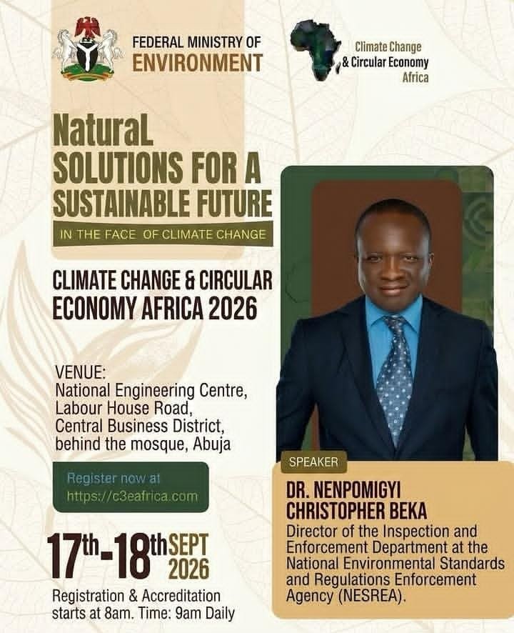 Dr. Nenpomigyi Christopher Beka CCCE Africa 2026 Natural Solutions for a Sustainable Future