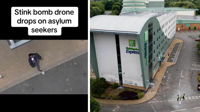 Drone User Filmed Dropping Eggs and Stink Bombs on Asylum Seekers at UK Hotel, Police Launch Investigation