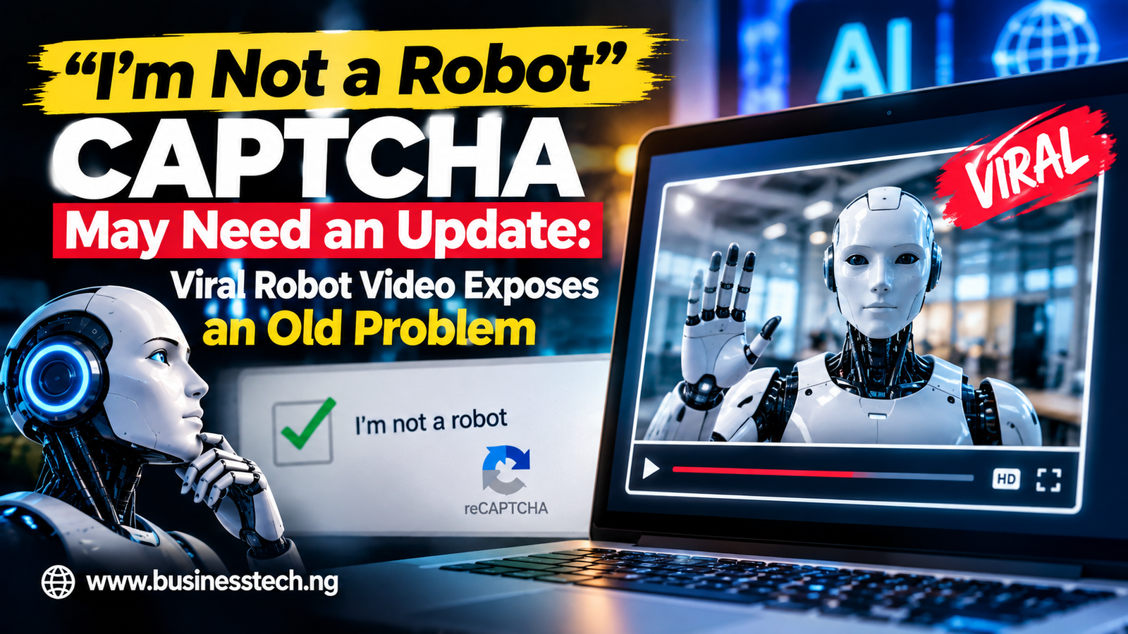 I’m Not a Robot” CAPTCHA May Need an Update: Viral Robot Video Exposes an Old Problem