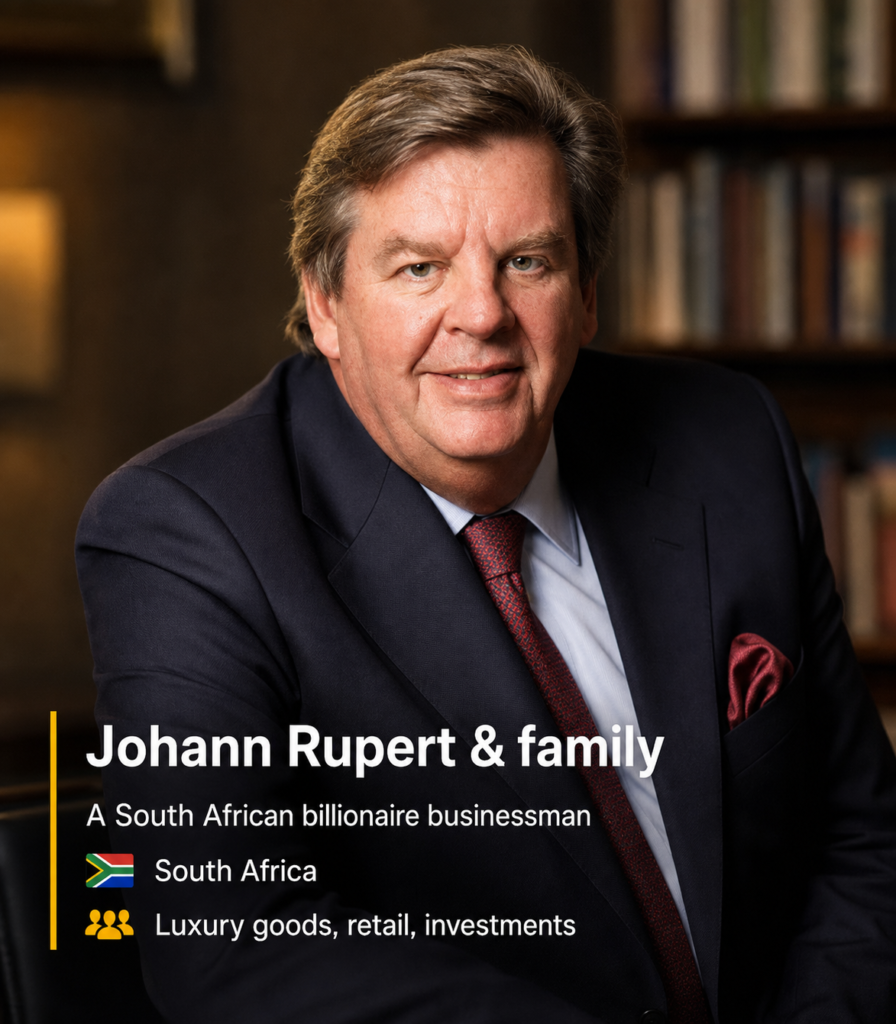 Johann Rupert: The Quiet South African Whose Cartier and Van Cleef Empire Keeps Adding Billions in 2026