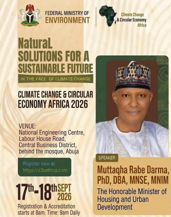 Muttaqha Rabe Darma CCCE Africa 2026 Natural Solutions for a Sustainable Future