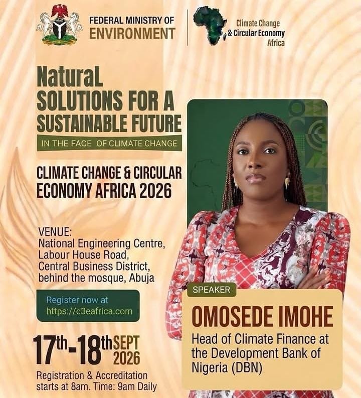 Omosede Imohe CCCE Africa 2026 Natural Solutions for a Sustainable Future